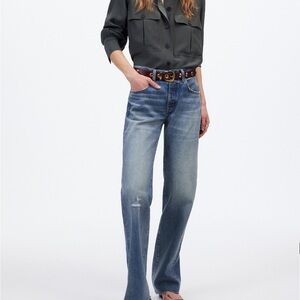 Madewell Dean Easy Straight Jeans, NWT, size 25